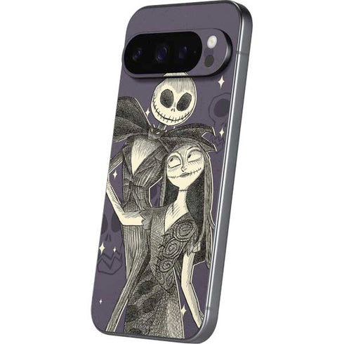 Disney The Nightmare Before Christmas Jack and Sally Art Google Pixel 9 Pro Skin